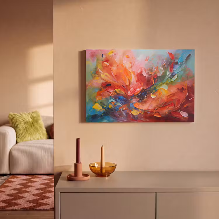 Canvas schilderij - Olieverf - Kunst - Abstract - Kleurrijk — 2