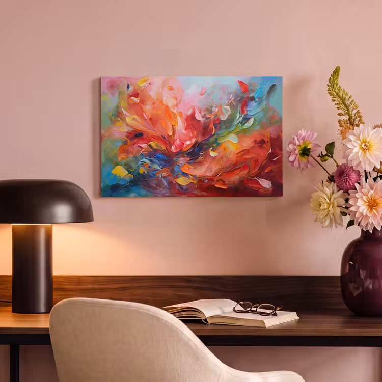 Canvas schilderij - Olieverf - Kunst - Abstract - Kleurrijk — 4