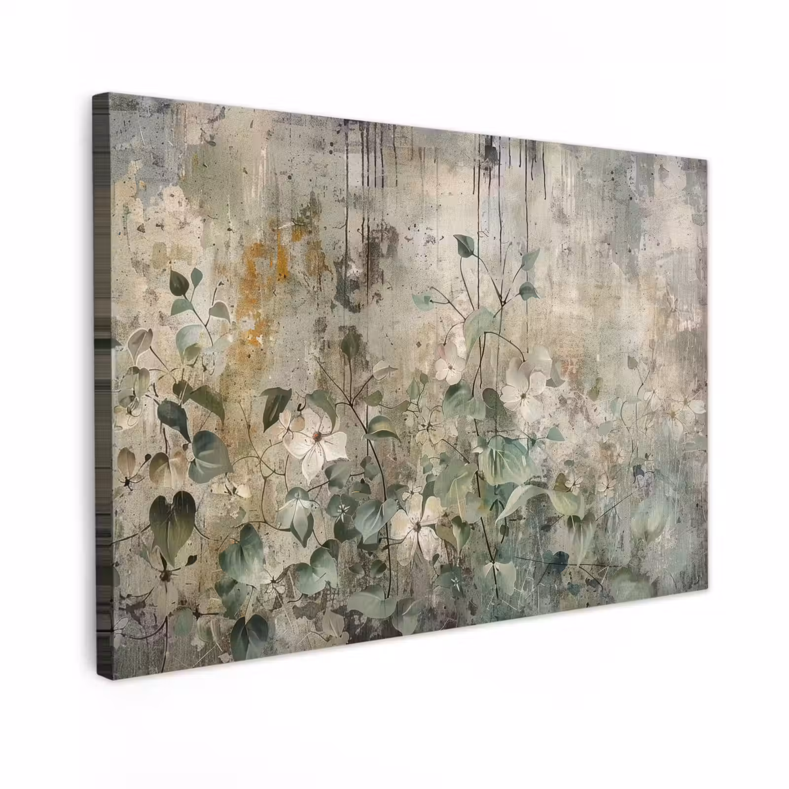 Canvas schilderij - Bloemen - Bladeren - Abstract - Modern — 1