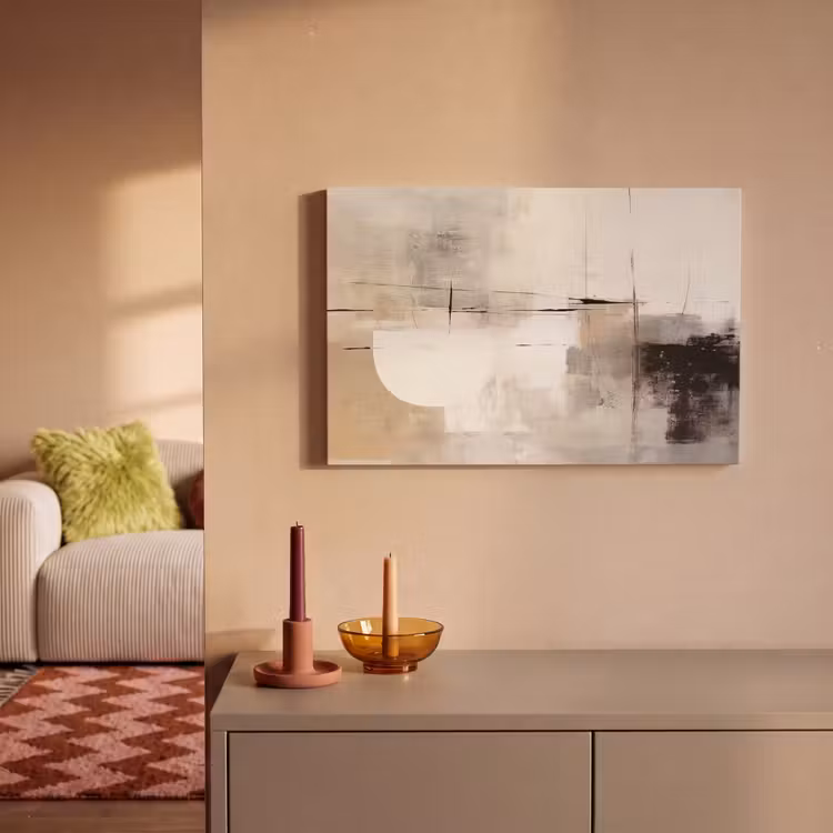 Canvas schilderij - Abstract - Kunst - Grijs — 2