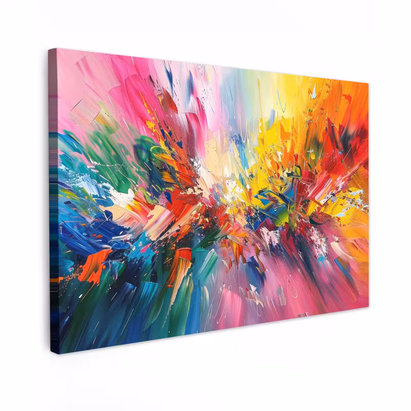 Canvas schilderij - Verf - Kleurrijk - Explosie — 1