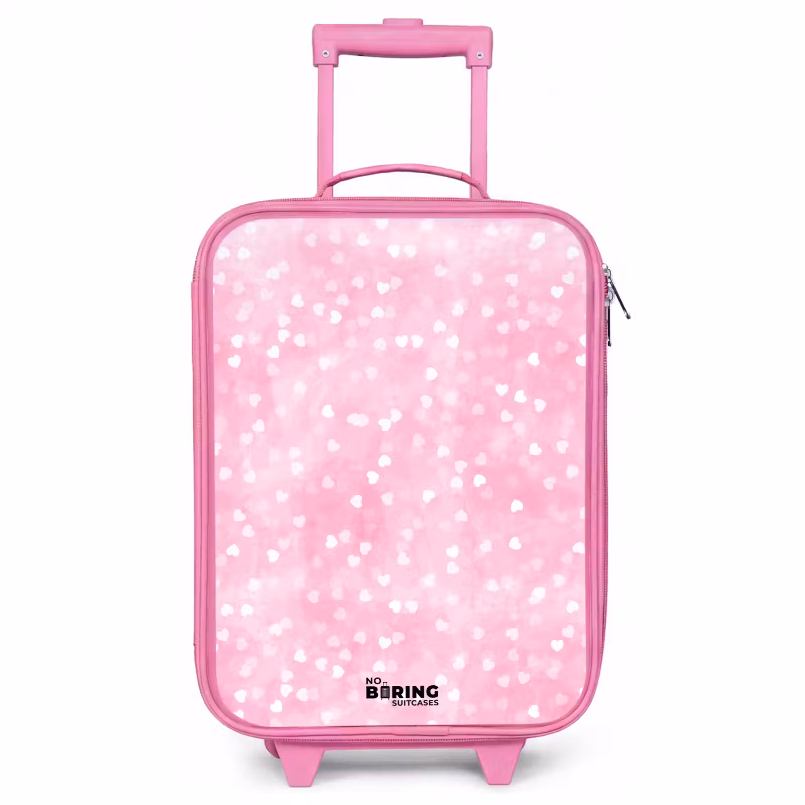 Kinderkoffer - Roze - Roze glitter hartjes — 1