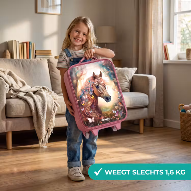 Kinderkoffer - Roze - Vlindermerrie — 2