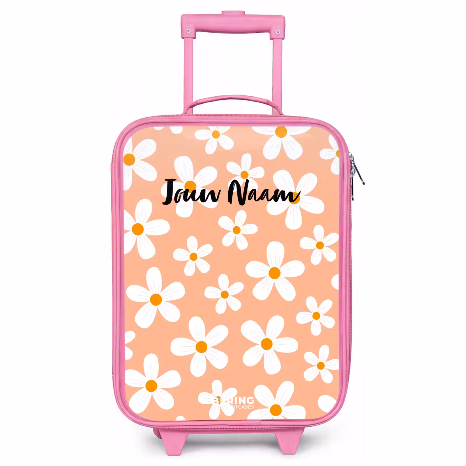 Kinderkoffer - Roze - Madeliefjesmania perzik — 1