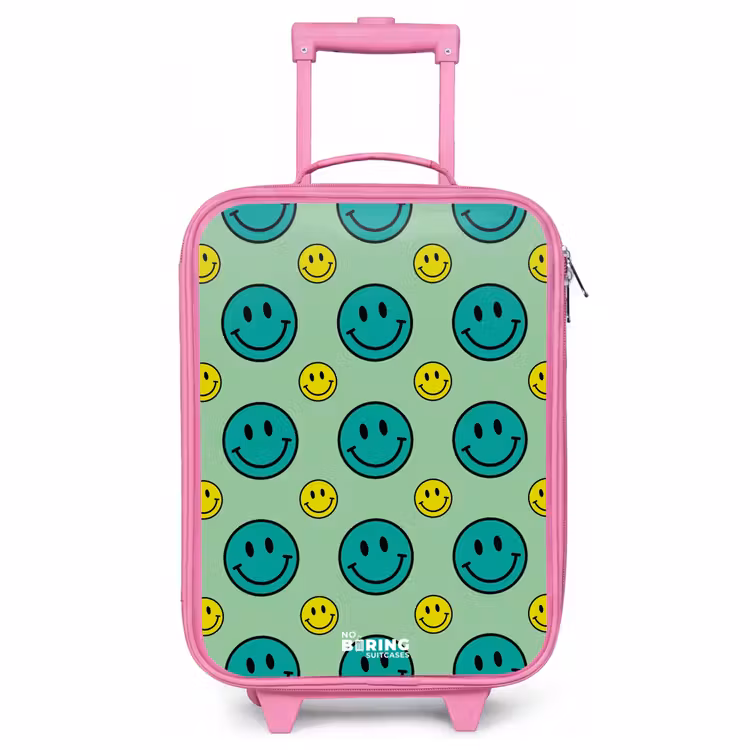 Kinderkoffer - Roze - All smiles groen — 1
