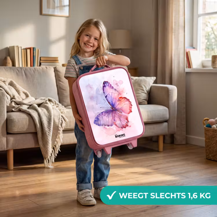Kinderkoffer - Roze - Aquarel aurora — 2