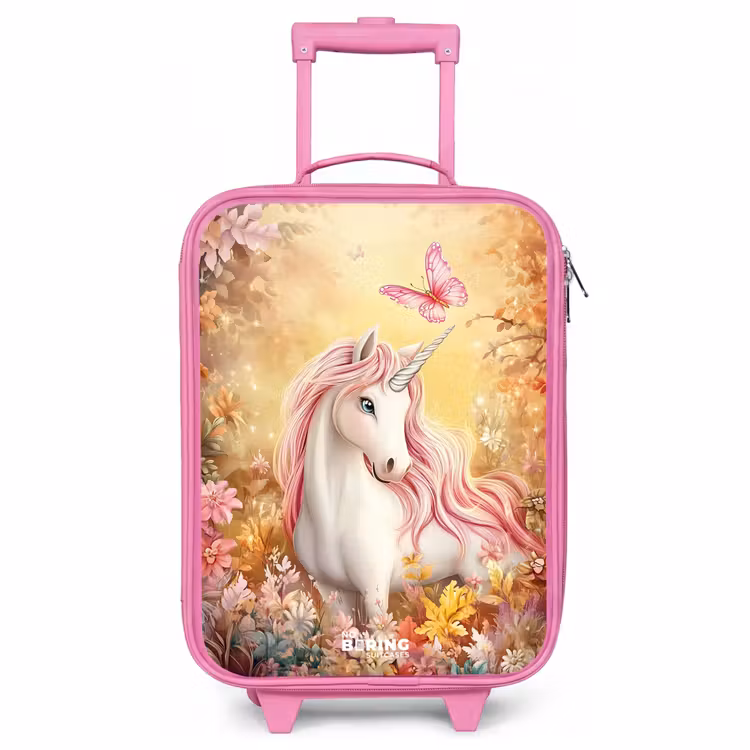 Kinderkoffer - Roze - Eenhoorn - Vlinder - Roze - Manen — 1