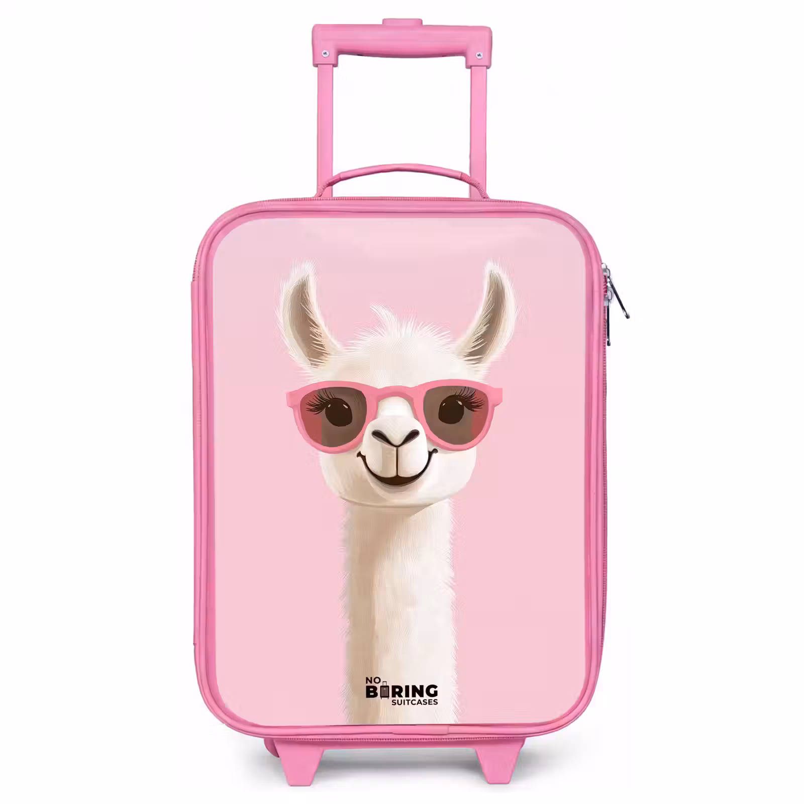 Kinderkoffer - Roze - Lama - Wit - Zonnebril - Wimpers — 1