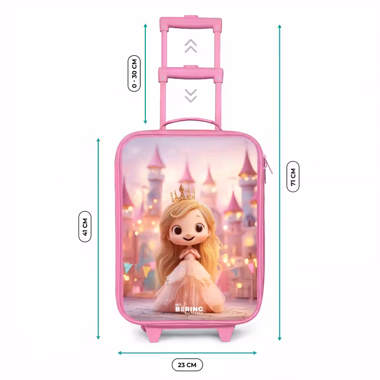 Kinderkoffer - Roze - Prinses - Roze - Kasteel — 5