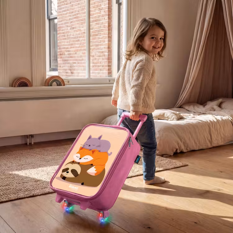 Kinderkoffer - Roze - Dieren - Slapen - Samen — 3