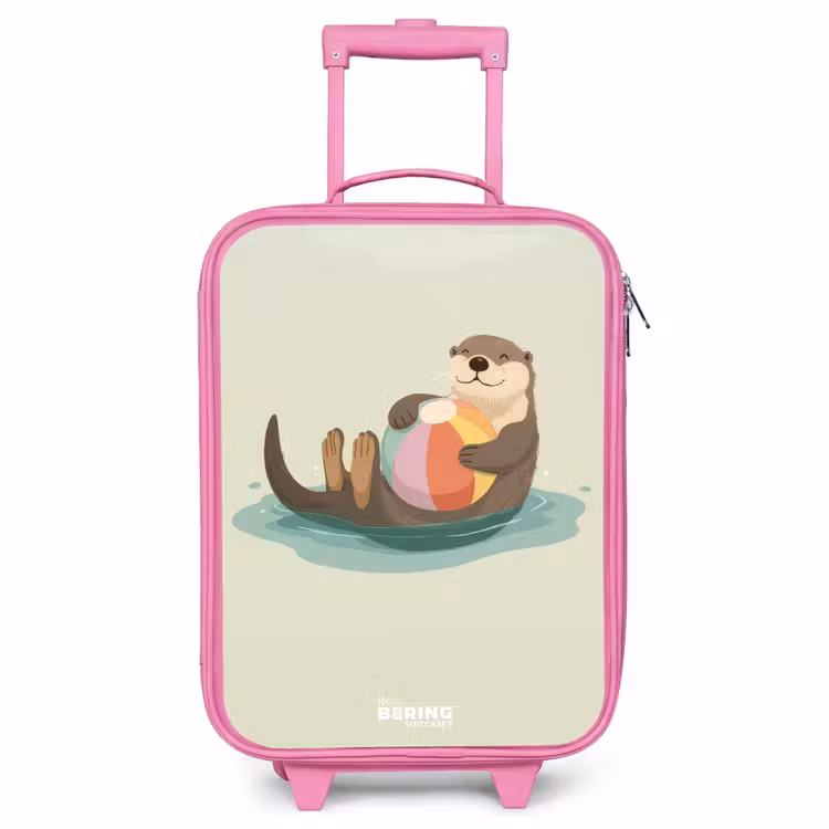 Kinderkoffer - Roze - Otter - Strandbal - Water — 1