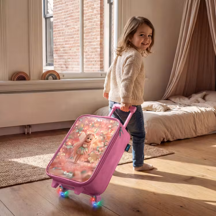 Kinderkoffer - Roze - Bloemenfee in roze sprookjeswereld — 3
