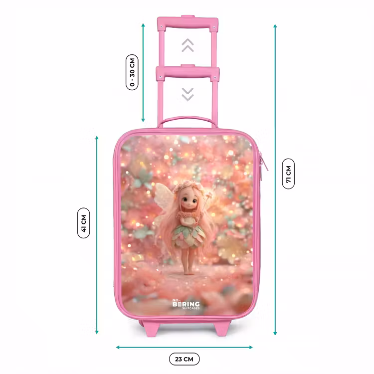 Kinderkoffer - Roze - Bloemenfee in roze sprookjeswereld — 5
