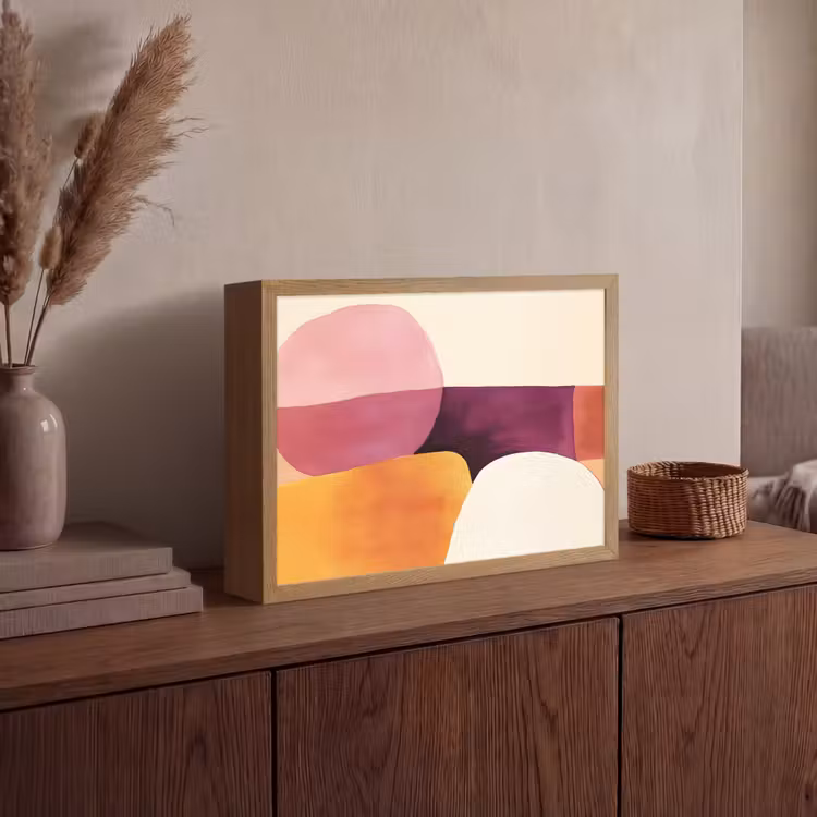 Lightbox - Wandlamp - Vormen - Abstract - Kleurrijk — 4
