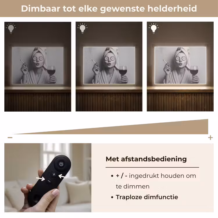 Lightbox - Wandlamp - Vrouw - Masker - Wijn - Sigaret — 9
