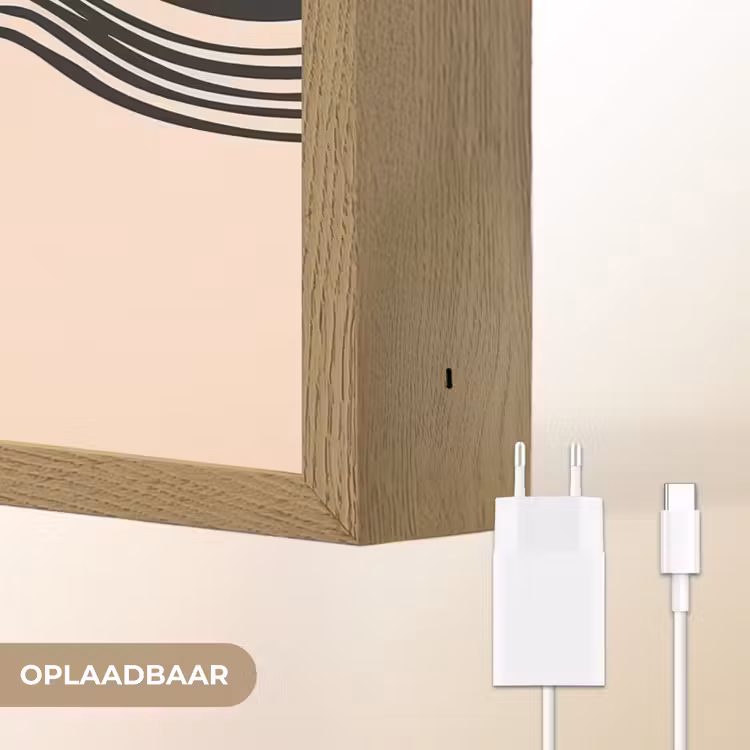 Lightbox - Wandlamp - Golven - Zwart - Zandkleur — 7