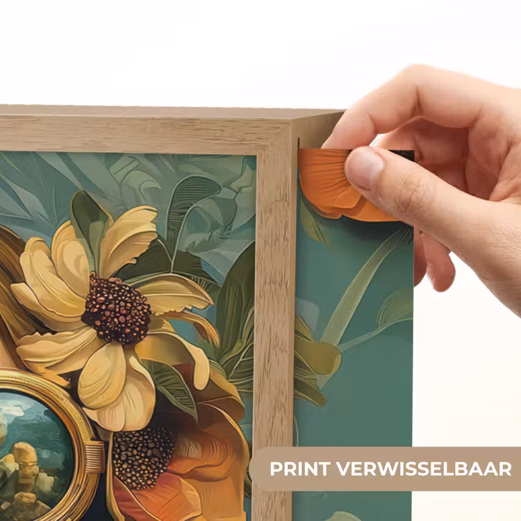 Lightbox - Wandlamp - Vrouw - Bloemen - Vlinders - Natuur - Vintage — 5