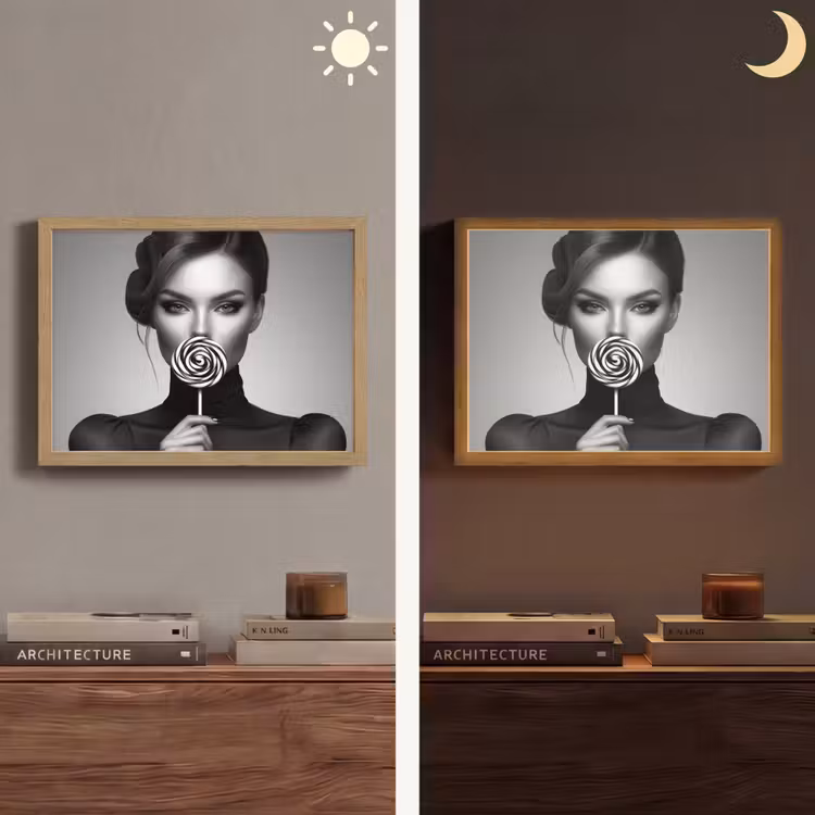 Lightbox - Wandlamp - Vrouw - Lolly - Zwart — 6