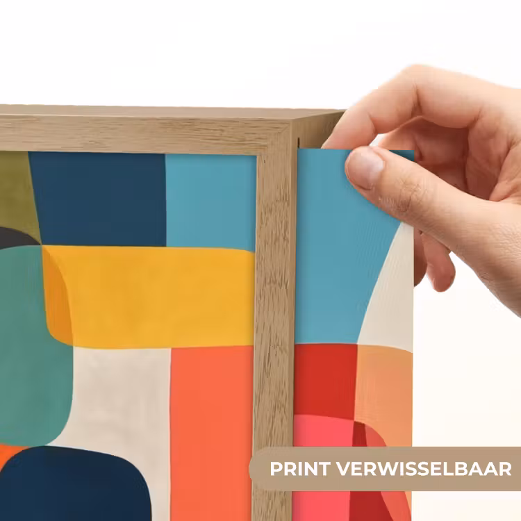 Lightbox - Wandlamp - Vormen - Kleurrijk - Abstract - Vlakken — 5
