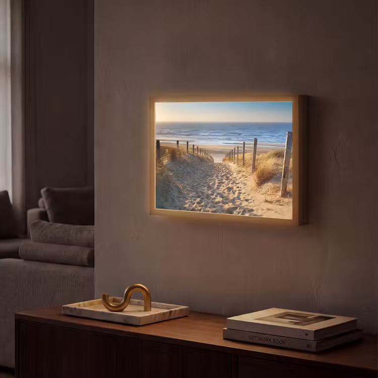 Lightbox - Wandlamp - Strand - Zee - Nederland - Duinen - Zon — 2