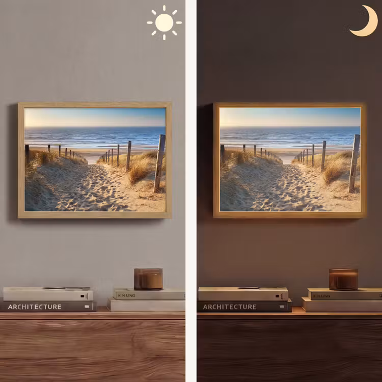 Lightbox - Wandlamp - Strand - Zee - Nederland - Duinen - Zon — 6