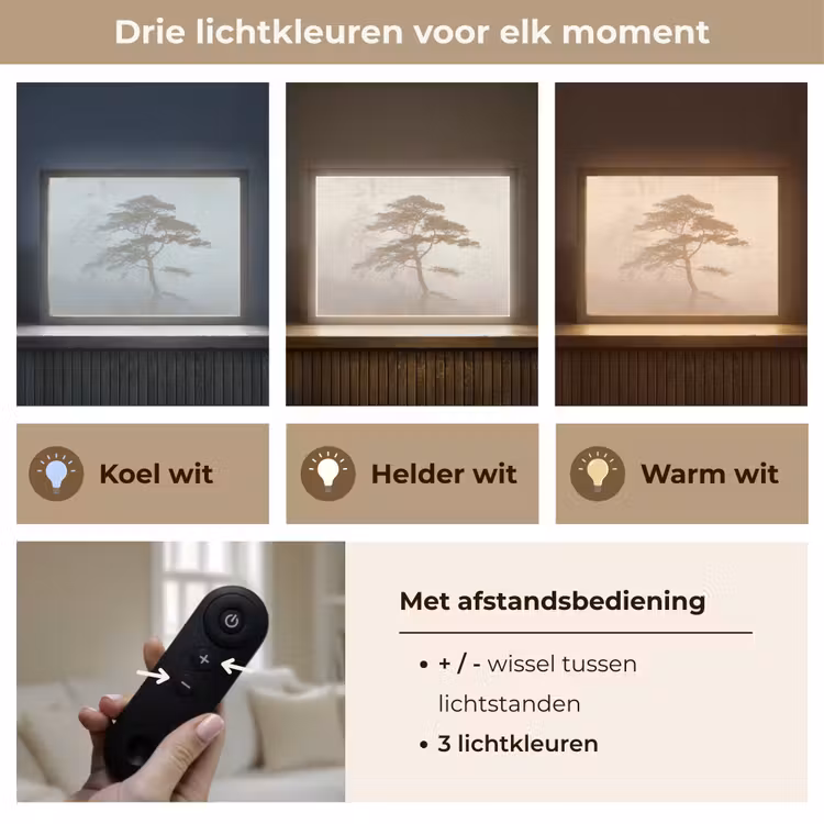 Lightbox - Wandlamp - Boom - Oosterse stijl - Landschap — 8