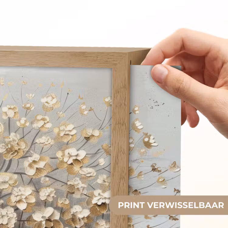 Lightbox - Wandlamp - Boom - Beige - Goud - Verflook - Grijs — 5