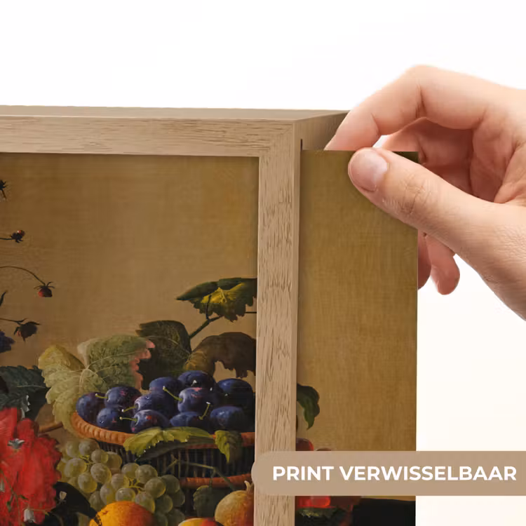 Lightbox - Wandlamp - Stilleven met bloemen en fruit - Kunstwerk - Oude meesters — 5