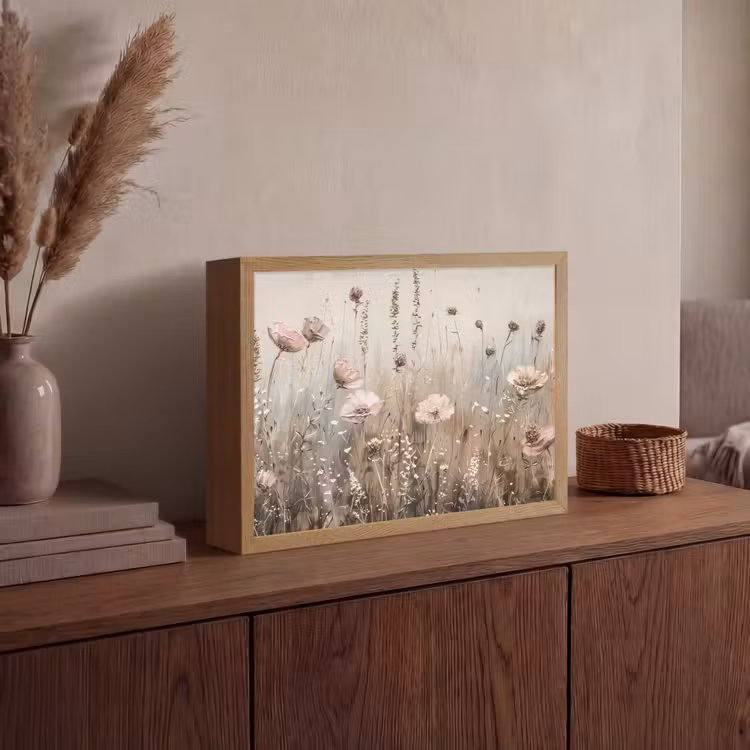 Lightbox - Wandlamp - Bloemen - Roze - Modern - Beige — 4