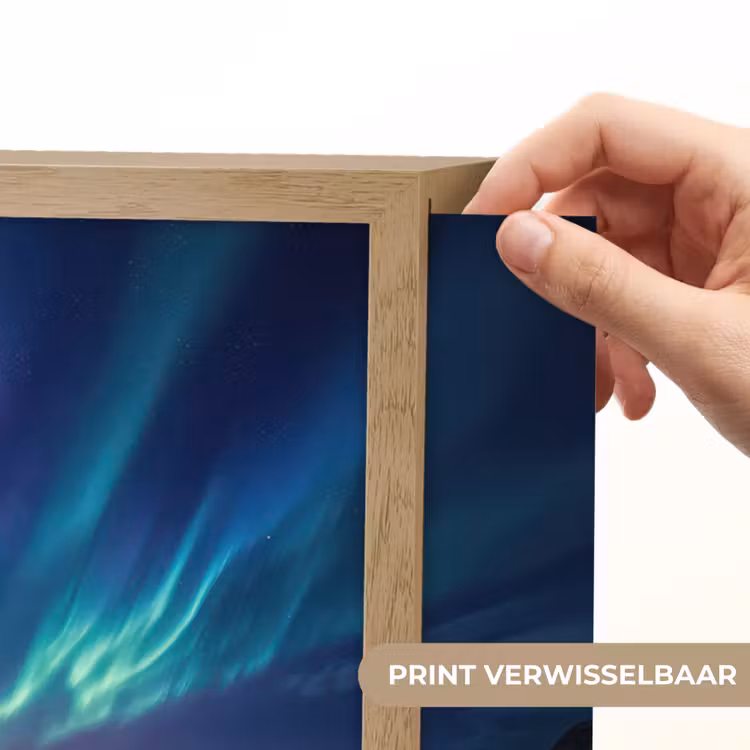 Lightbox - Wandlamp - Noorderlicht - Kleurrijk - Bergmeer — 5