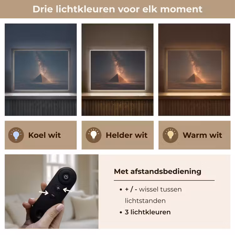 Lightbox - Wandlamp - Piramide - Woestijn - Licht — 8