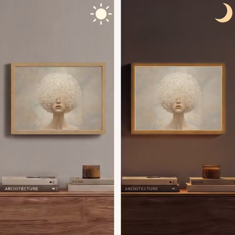 Lightbox - Wandlamp - Dromerig - Beige - Paardenbloemzaadjes — 6