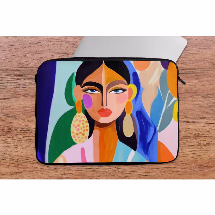 Laptophoes - Portret - Vrouw - Modern — 2