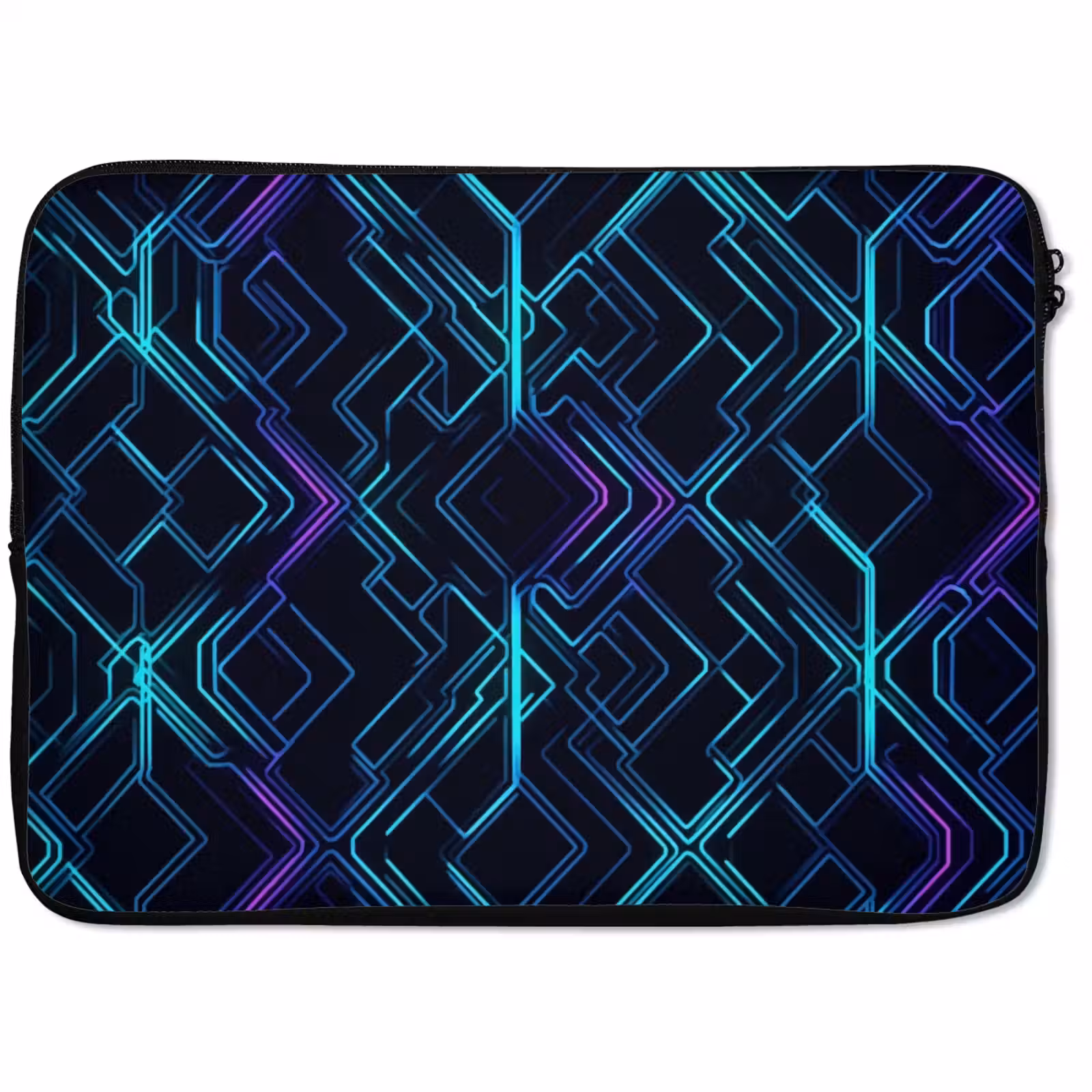 Laptophoes - Gaming - Ruitvormen - Abstract - Neon - Paars — 1