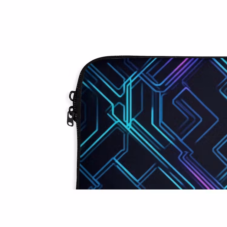 Laptophoes - Gaming - Ruitvormen - Abstract - Neon - Paars — 6