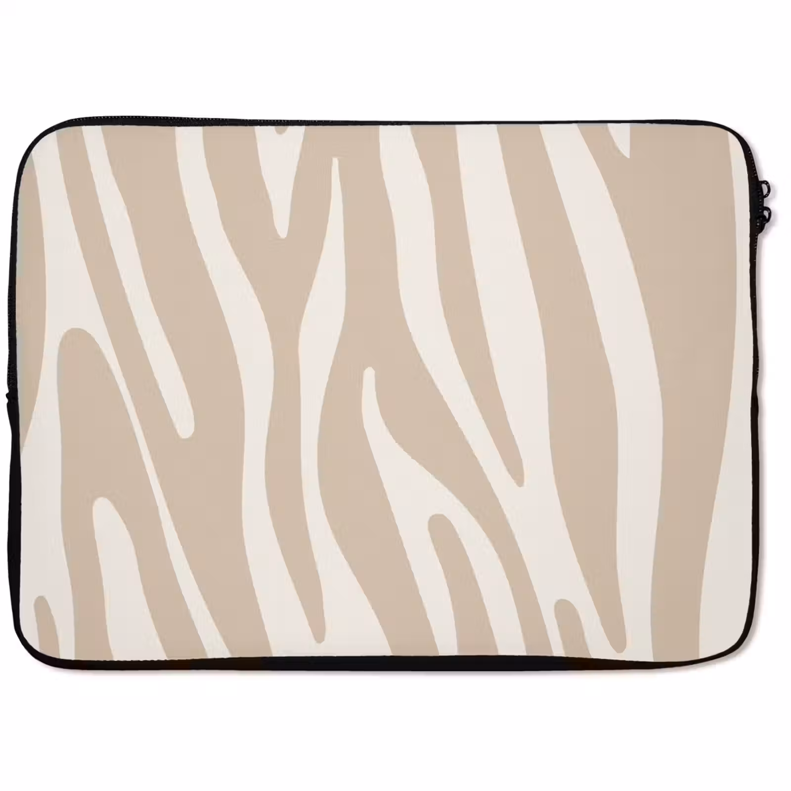 Laptophoes - Zebraprint - Beige - Wit - Dierenprint — 1