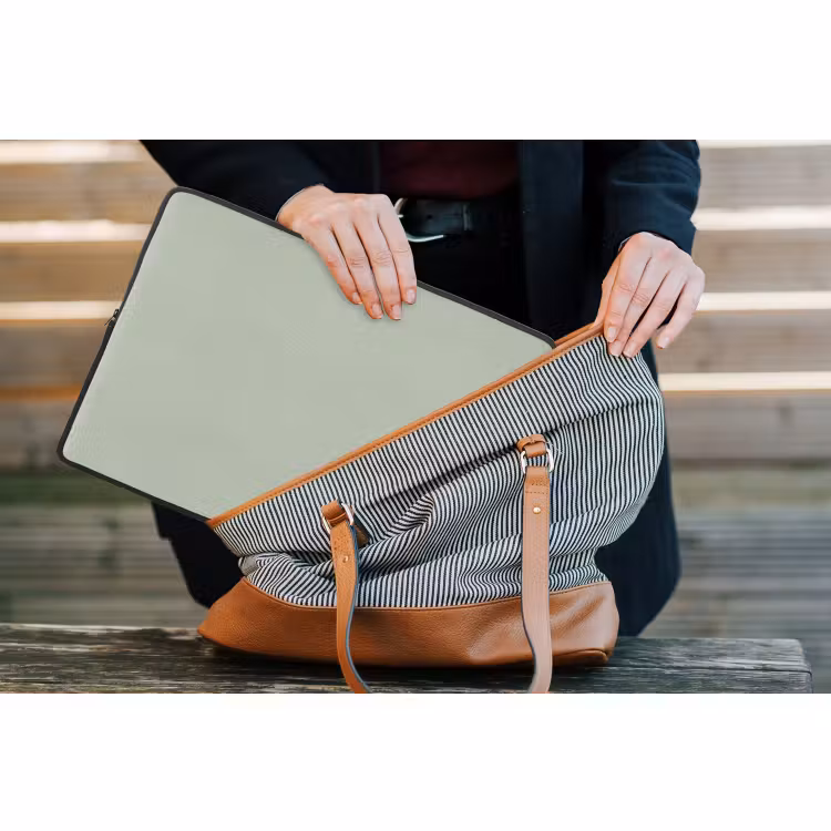 Laptophoes - Mintgroen - Effen kleur — 3