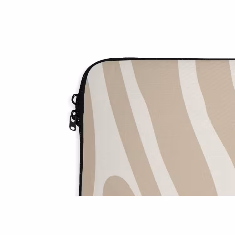 Laptophoes - Zebraprint - Beige - Wit - Dierenprint — 6