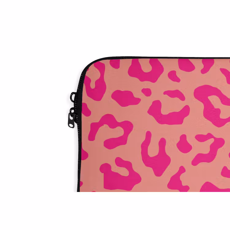 Laptophoes - Panterprint - Roze - Dierenprint - Minimalistisch — 6