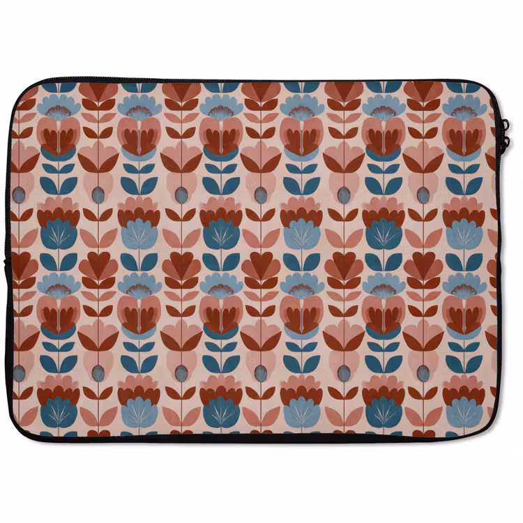 Laptophoes - Vintage - Motief - Kleurrijk — 1