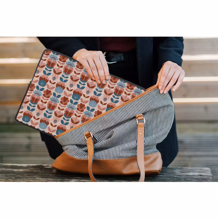 Laptophoes - Vintage - Motief - Kleurrijk — 4