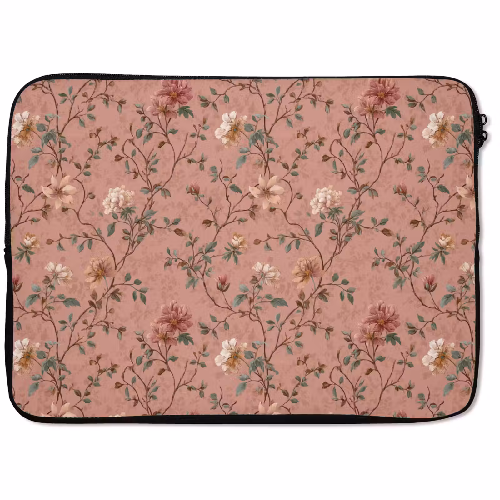 Laptophoes - Botanisch - Bloemen - Roze — 1