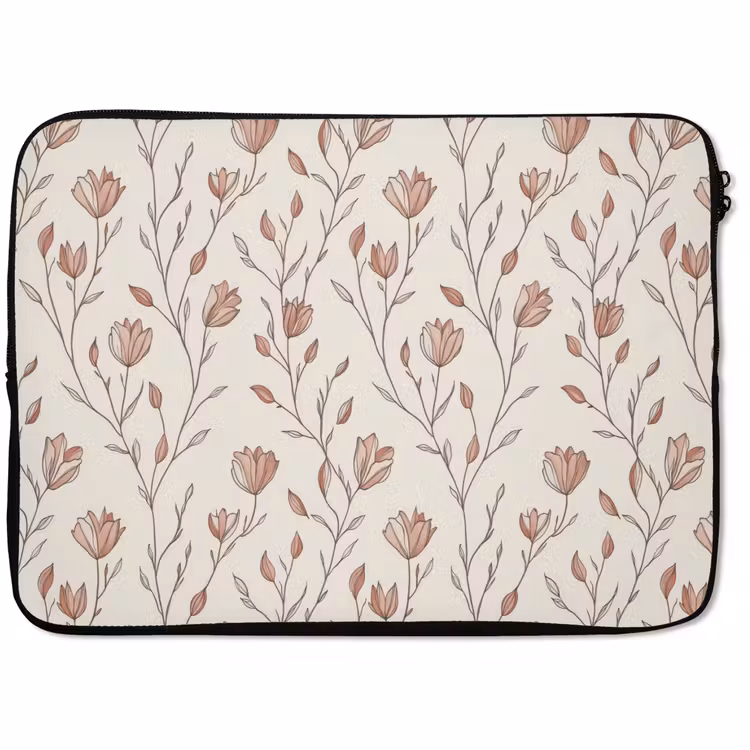 Laptophoes - Patroon - Klassiek - Roze — 1