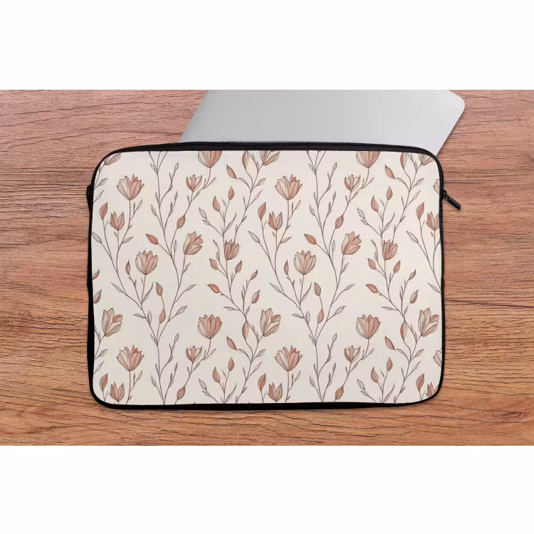 Laptophoes - Patroon - Klassiek - Roze — 2