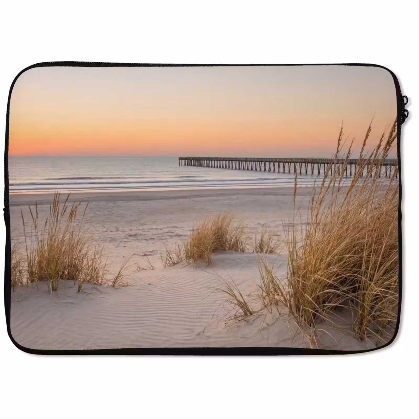 Laptophoes - Pier - Zonsondergang - Strand — 1