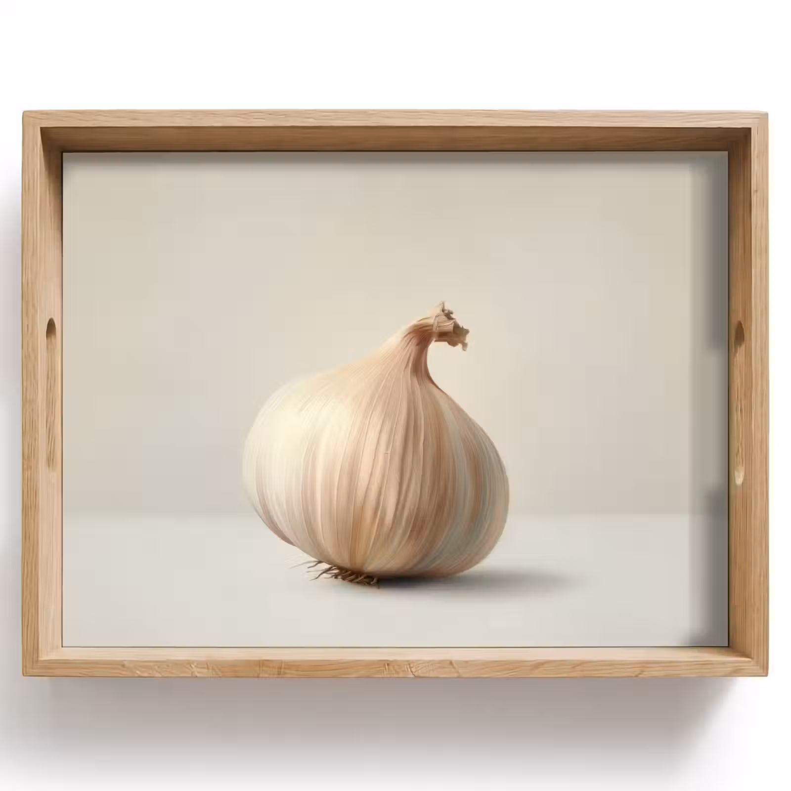 Dienblad - Knoflook - Natuurlijk - Beige — 1