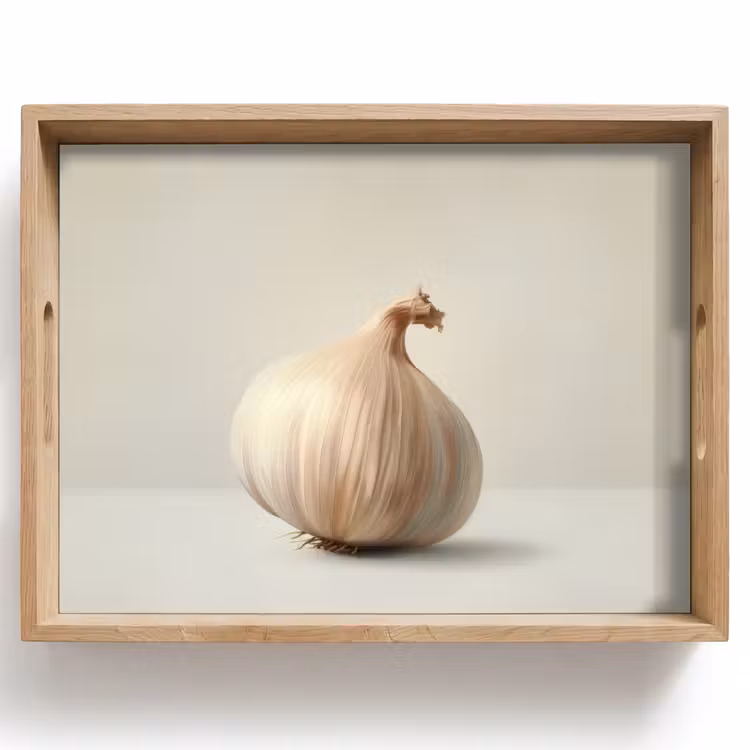 Dienblad - Knoflook - Natuurlijk - Beige — 1