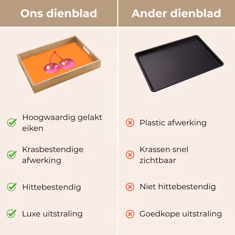 Dienblad - Discoballen - Kers - Spiegels - Roze — 3
