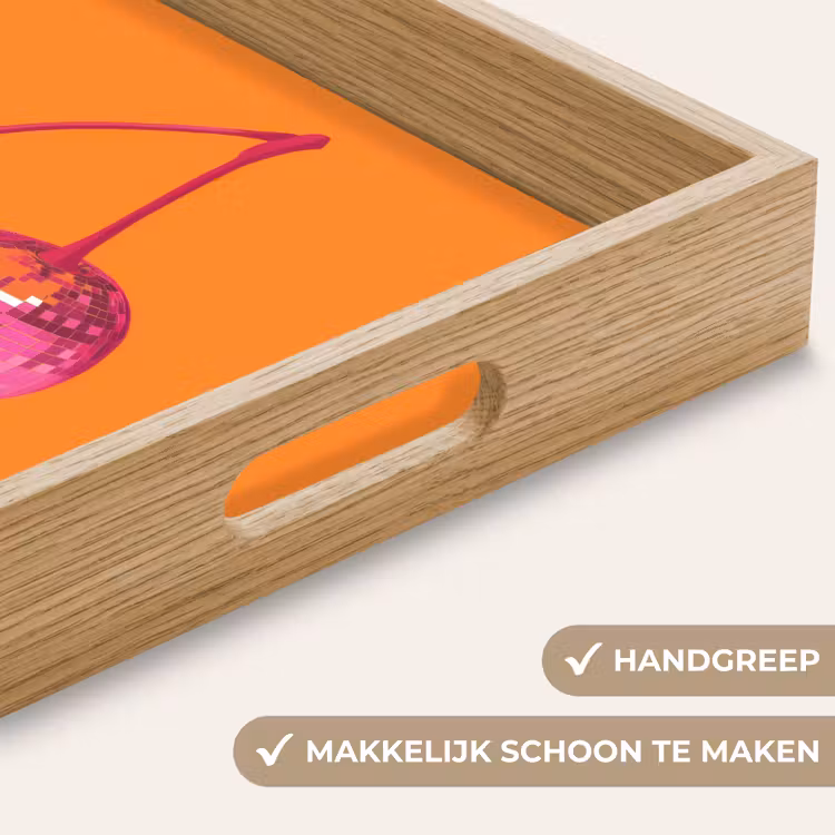 Dienblad - Discoballen - Kers - Spiegels - Roze — 5
