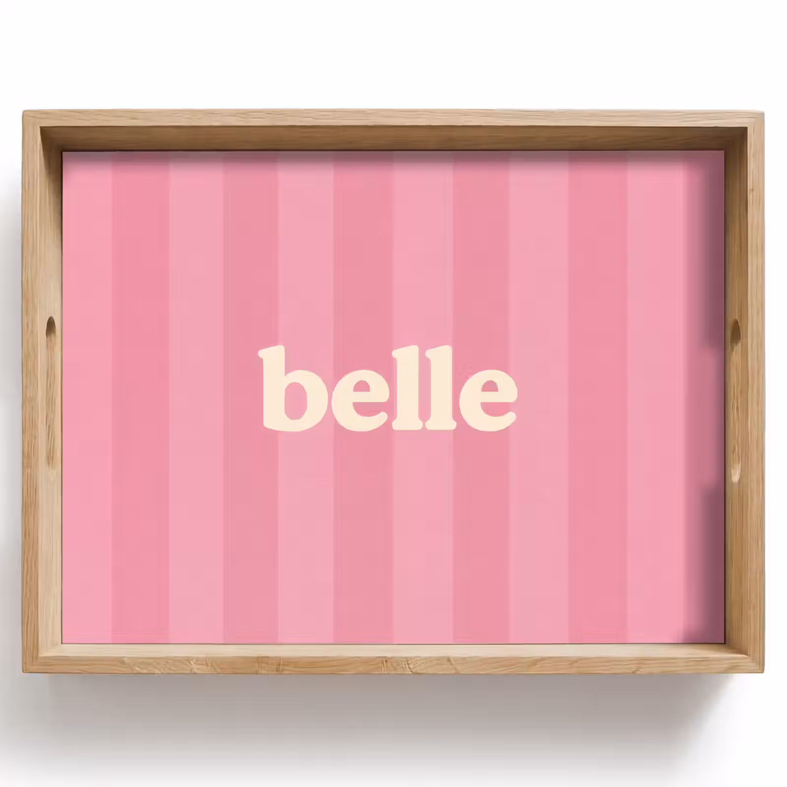 Dienblad - Roze - Gestreept - Belle — 1